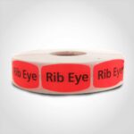rib eye label butcher meat sticker