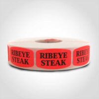 Rib Eye Steak Label - 1 roll of 1000 (540218)
