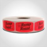 rump roast label butcher meat sticker