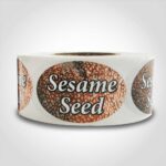 sesame seed label sticker
