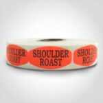 shoulder roast label butcher meat sticker