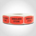 shoulder steak label butcher meat sticker