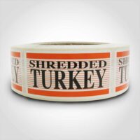Shredded Turkey Label - 1 roll of 500 (500168)