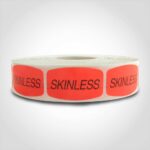 skinless label butcher meat sticker