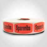 spareribs label sticker