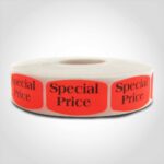 special price label with red background sticker