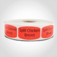 Split Chicken Breast Label - 1 roll of 1000 (550043)