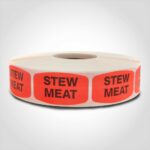 stew meat label butcher meat sticker