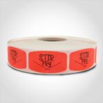 stir fry label butcher meat sticker