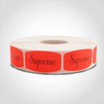 supreme pizza label sticker