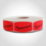 tenderized label butcher meat sticker