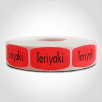 Teriyaki Label - 1 roll of 1000 (540356)
