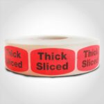 thick sliced label butcher meat sticker