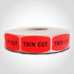 thin cut label butcher meat sticker