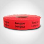 tongue lengua meat label stickers