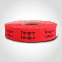Tongue / Lengua Label - 1 roll of 1000 (570040)