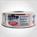 usda select beef label butcher meat sticker