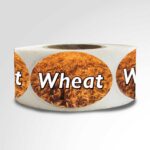 wheat bread label sticker