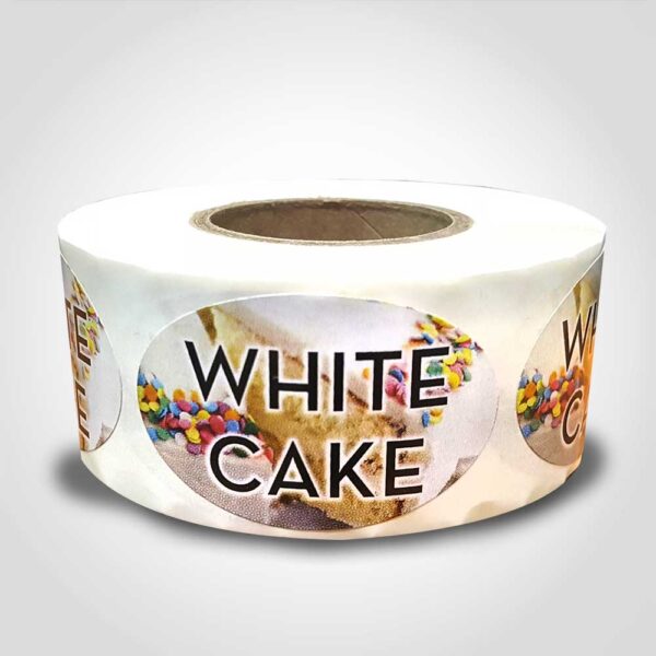 White Cake Label - 1 roll of 500 (560088)