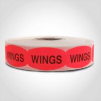Wings Label - 1 roll of 1000 (550057)
