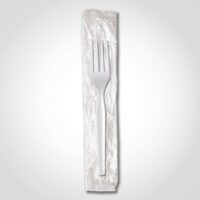 Clear Heavyweight Plastic Fork - Wrapped - 1000 PACK (180071)