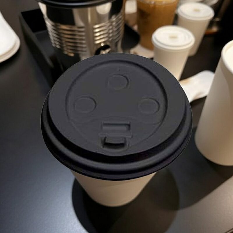 261706 Black Hot Cup Lids