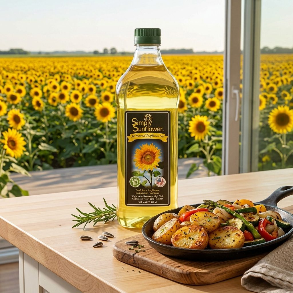 47434-Simply-Sunflower-32oz Simply Sunflower Cooking Oil 32 oz. in a case of 12 bottles