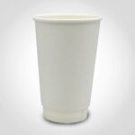 20oz Double Wall Paper Hot Cup White