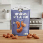 Memphis Style BBQ Cashews bag of 4oz snack nuts