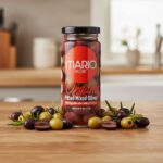Mario Kalamata and Green Olives Pitted with Rosemary and Olive Oil 6.25 oz. case pack of 6