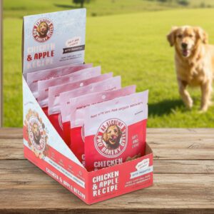 Pro Bakery Dog Bites Chicken and Apple Carton with Probiotics 2oz pack of 6