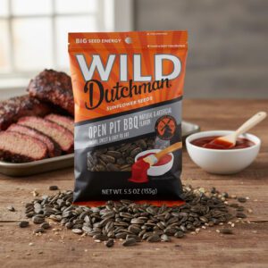 wild dutchman sunflower seeds open pit BBQ flavor 5.5oz bag