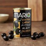 Mario EXTRA LARGE Ripe Pitted Olives 6 oz. can 12-PACK