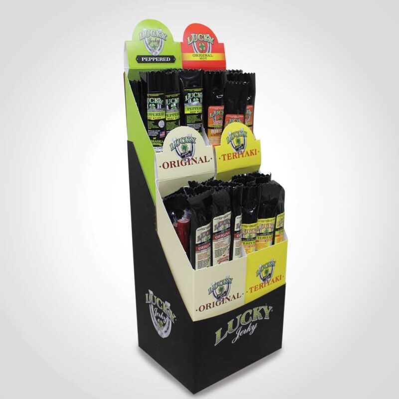 Lucky Jerky 48ct Beef Stick Display 1 Lucky Jerky 48ct Beef Stick Display