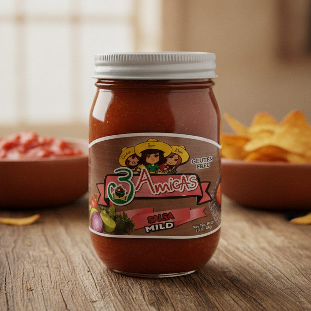 90510-3-Amigas-Mild-Salsa 3 Amigas Mild Salsa 16 oz. jar 12-PACK