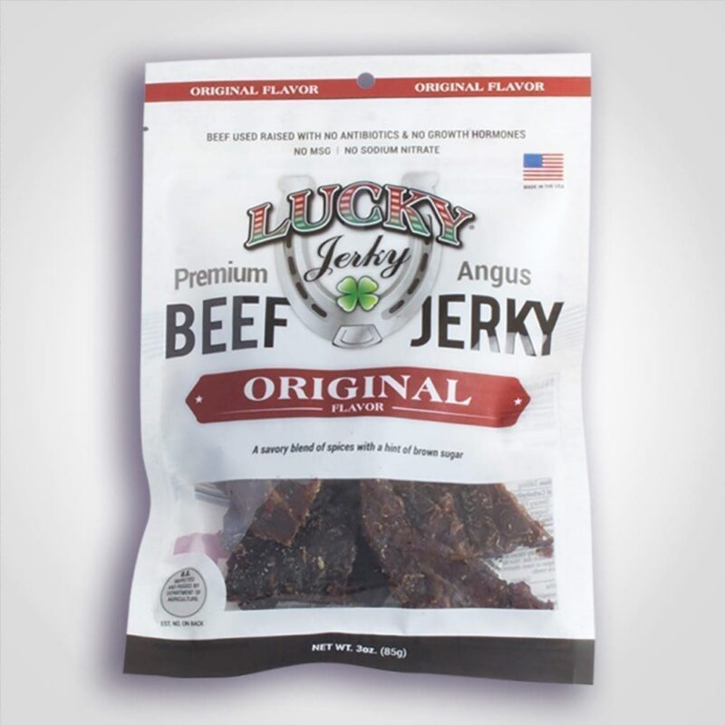 Lucky Jerky Original Beef Slab 3oz – 12 PACK (90386) 1 Lucky Jerky Original Beef Slab 3oz - 12 PACK (90386)