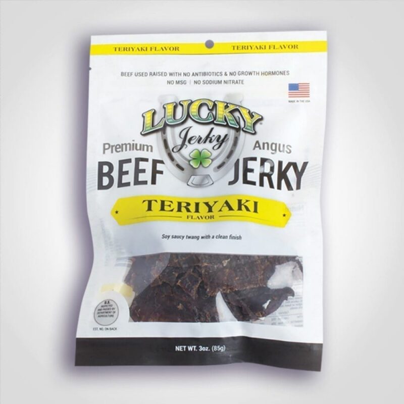 Lucky Jerky Teriyaki Beef Stick 1 Lucky Jerky Teriyaki Beef Stick 1.25oz - 24 PACK (90415)