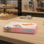 Dozen Donut Box Stock Print with Enjoy Design