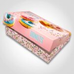 Half Dozen Donut Box Stock Print - Enjoy Design Side View
