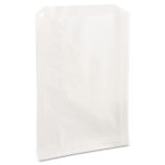 White Grease-Resistant Pastry Bag shown empty