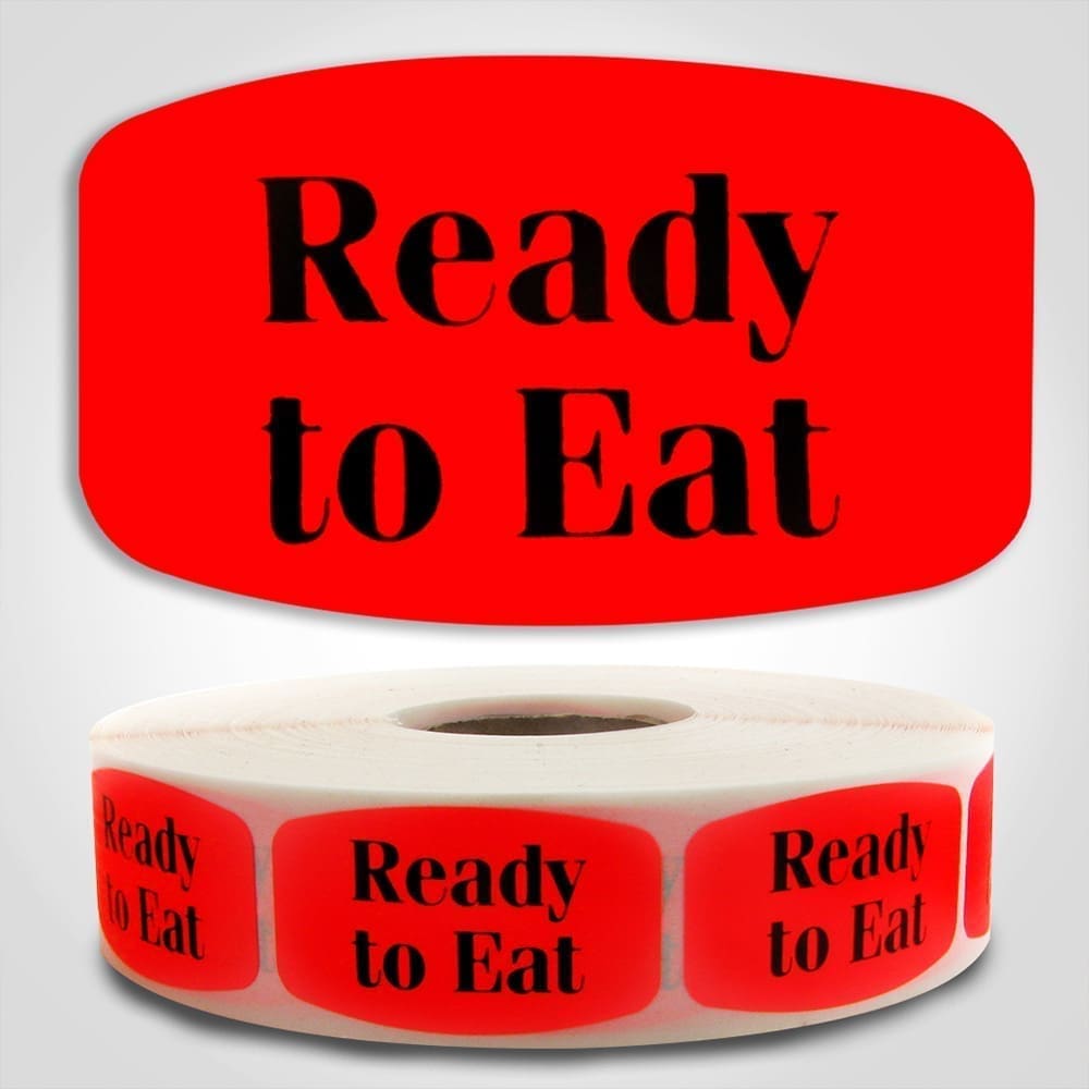 Ready to Eat Labels - 1000 Stickers | Merchandising Labels