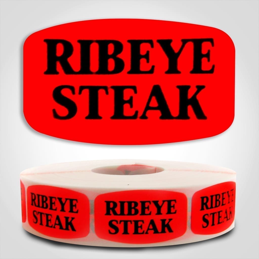 Rib Eye Steak Label - 1000 Stickers | Butcher Labels