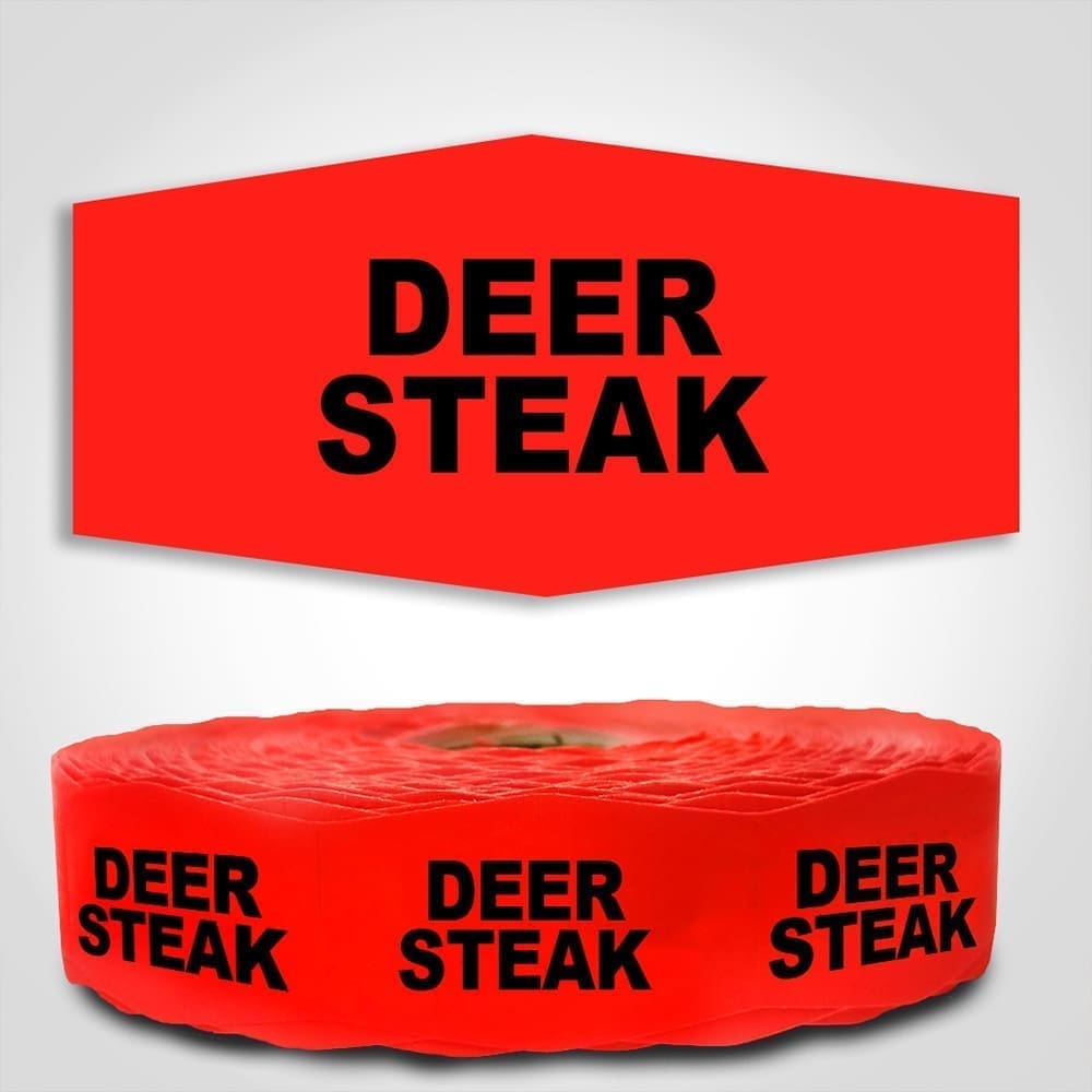 Deer Steak Label - 1000 stickers