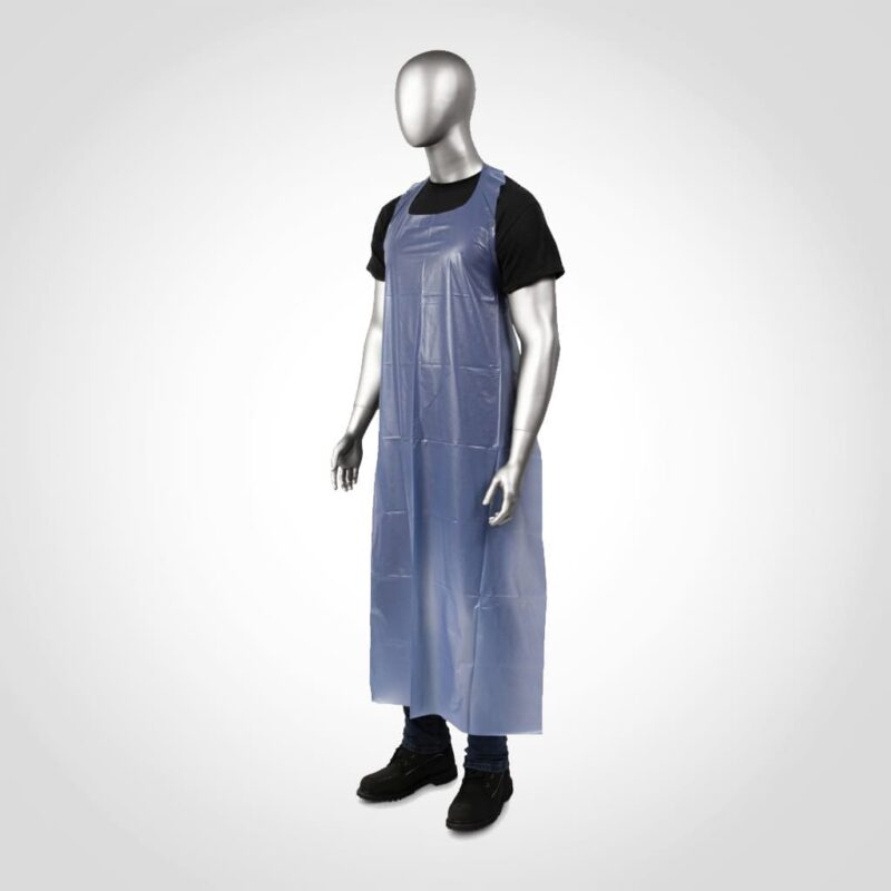 130032 Blue Vinyl Apron 35" x 48" for food processing