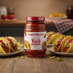 Spanish Garden’s Hot Taco Sauce 11.5 ounce jar in a pack of 12