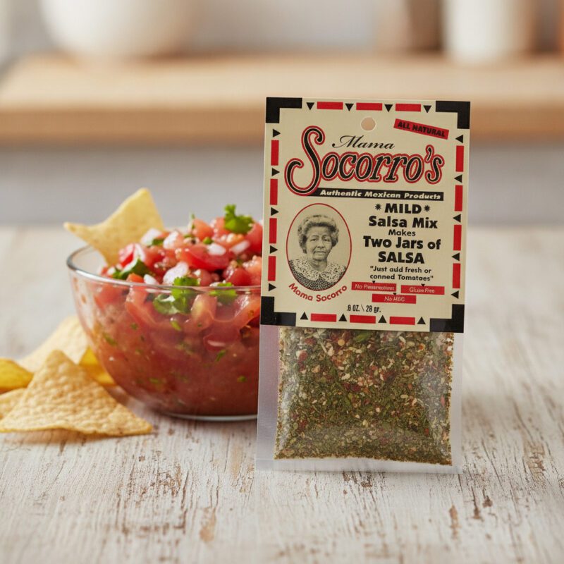 50646-Mama-Socorro’s-Mild-Salsa-Mix Mama Socorro's mild salsa Mix Packet in a 24 pack case