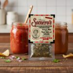 Mama Socorro's medium salsa Mix Packet in a 24 pack case