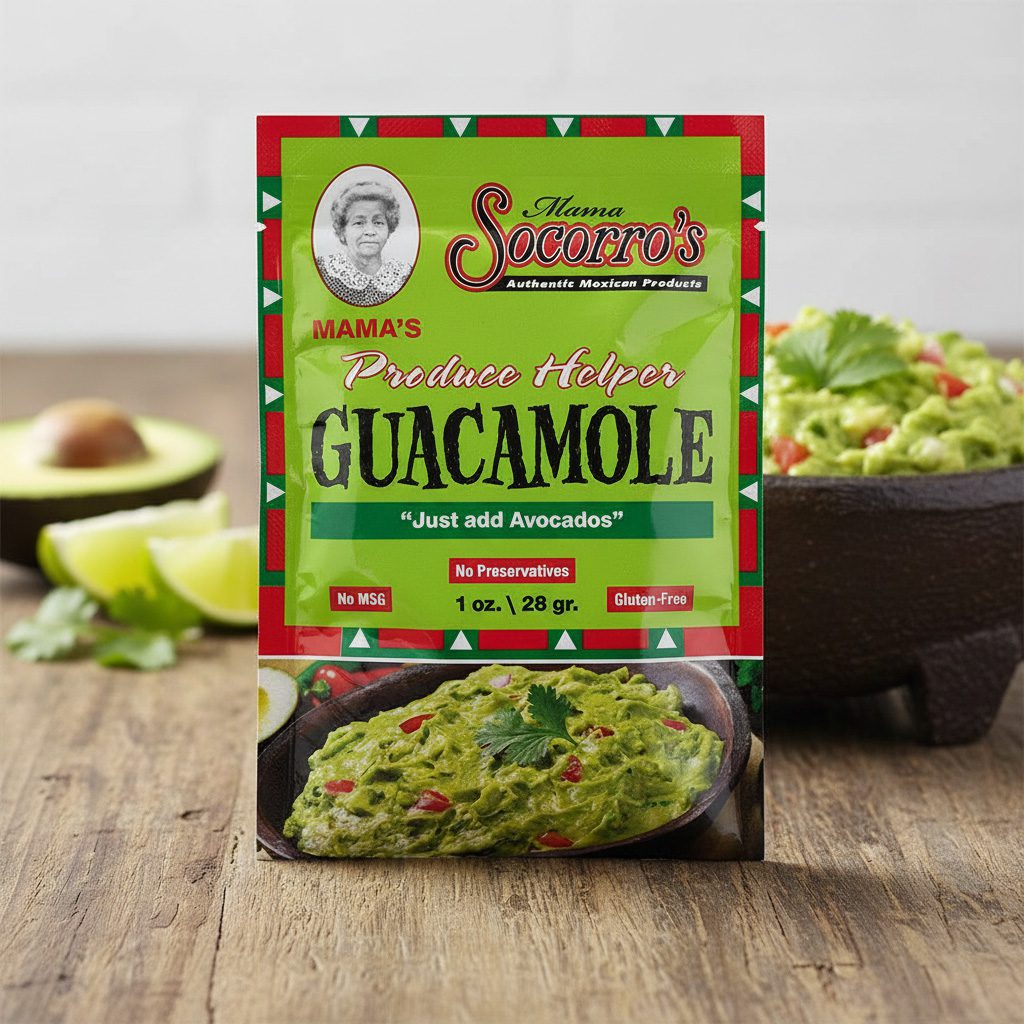 50649-Mama-Socorro’s-Guacamole-Mix Mama Socorro's Guacamole Mix Packet in a 24 pack case
