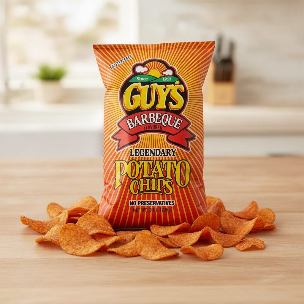 50660-Guys-Legendary-BBQ-Chips Guy's Legendary BBQ Chips 8 oz bags pack of 15 bags