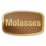 Molasses Cookies Label Gold Foil Flavor Sticker with Molasses Text